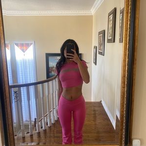 Garage pink yoga pants
